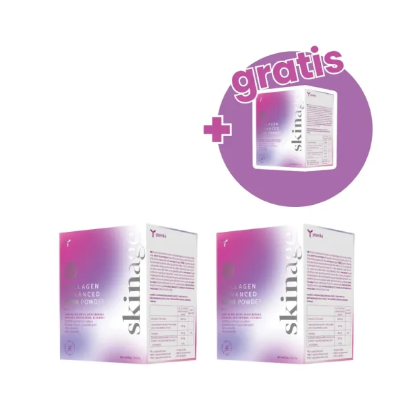 Skinage Collagen ADVANCED Powder 2+1 GRATIS